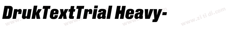 DrukTextTrial Heavy字体转换